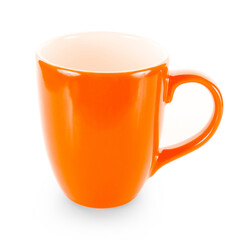 white ceramic cup on white background