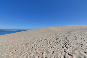 People at the dune du Pilat in Gironde France