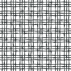 Fototapeta premium Abstract hand drawn striped seamless pattern