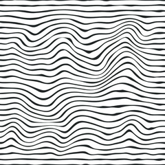 Obraz premium Abstract hand drawn striped seamless pattern