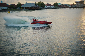 Fototapeta premium boat on the river