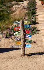 cool road sign, desert, strange, wired, multidirectional, signs, signs