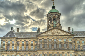 Fototapeta na wymiar Amsterdam landmarks, HDR Image