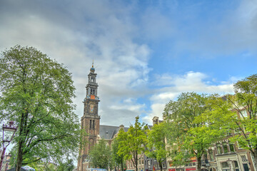Fototapeta na wymiar Amsterdam landmarks, HDR Image