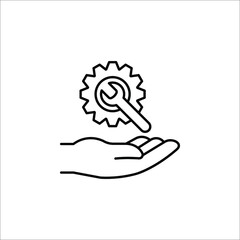 Service Tools icon.vector illustration on white background. color editable