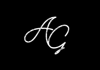 Simple shape of AG initial letter