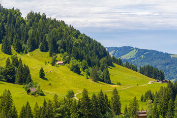 Fototapeta na wymiar Around Immenstaedter Horn in Bavaria