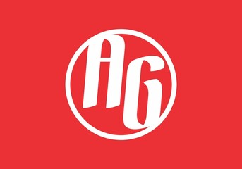 Simple shape of AG initial letter