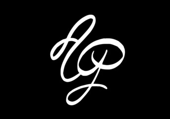 Simple shape of AG initial letter