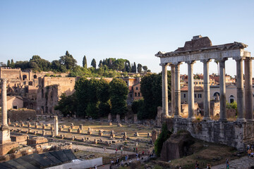 Fototapeta na wymiar roman forum city