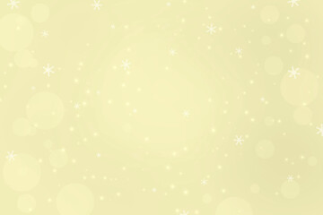 Abstract golden background with stars and bokeh. Christmas festive pattern. Design element.
