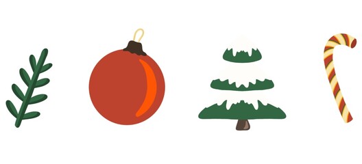 Lots d’icônes de Noël 