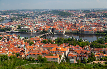 Fototapeta na wymiar Panorama of Prague