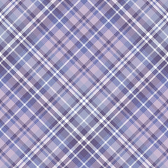 Seamless pattern in stylish discreet violet and white colors for plaid, fabric, textile, clothes, tablecloth and other things. Vector image. 2