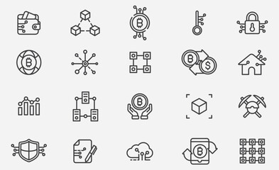 Blockchain Cryptocurrency Bitcoin Icon Set stock illustration
Icon, Blockchain, Bitcoin, Technology