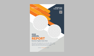 Business flyer cover layout