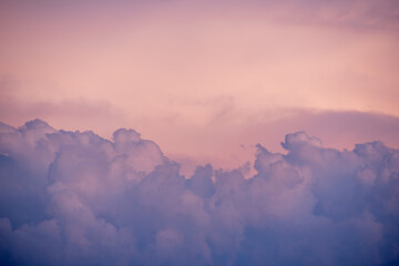 atardecer de nubes