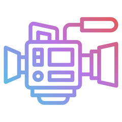 videocamera gradient icon