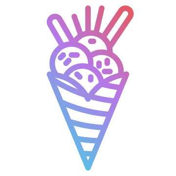 Icecream Gradient Icon