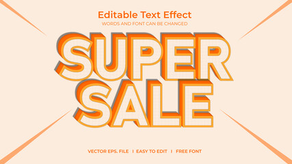 Super sale text effect style
