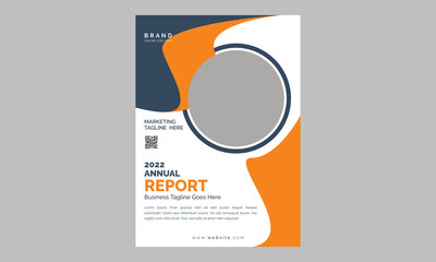 Business flyer cover layout