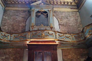 Interior of the temple of Minerva in Assisi, Italy