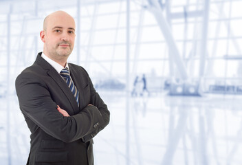 business man portrait at the office