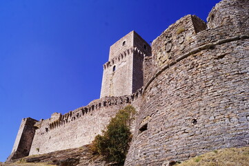 Obraz premium Rocca Major in Assisi, Italy