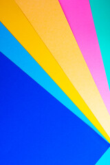 Abstract rainbow color paper geometry composition background