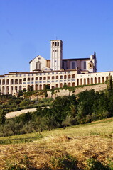 Fototapeta na wymiar Abbey of San Francesco in Assisi, Italy