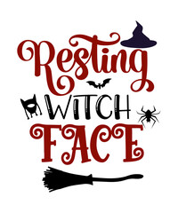 Halloween SVG Bundle,Thick Thighs And Witch Vibes SVG, Witchy Vibes, Happy Halloween