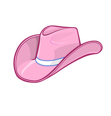 cowboy cowgirl stetson hat pink - obrazy, fototapety, plakaty