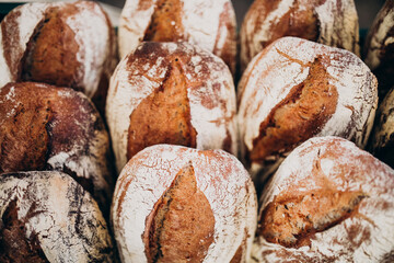 Bread baking industry, tasty pastry