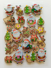 Christmas ornament in white background