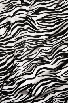 Fabric background with zebra animal print texture