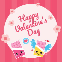 valentines day card art design