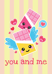 valentines day card art design