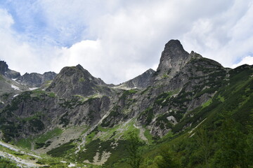 landscape with tatra mountains slovakia high