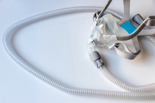 CPAP mask against obstructive sleep apnea helps patients respirator mask headgear clip for nose and throat breathing medication with cpap machine against snoring and sleep disorder to breath easier