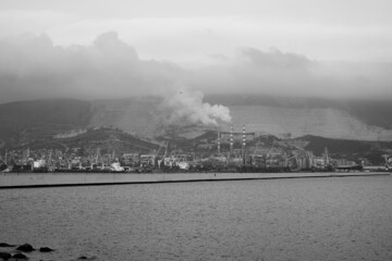 Image of the sea trading port.