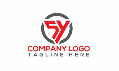 SY Initial Logo Design
