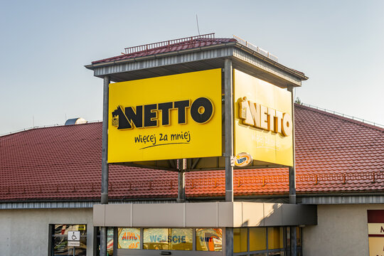 Swierklany, Poland -08.10.2021 - netto grocery store in Swierklany