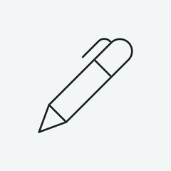 Pen vector icon illustration sign