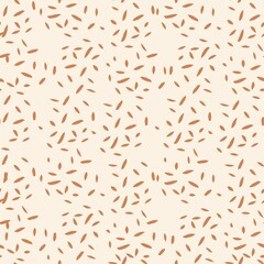 Abstract speckles seamless pattern in boho style
