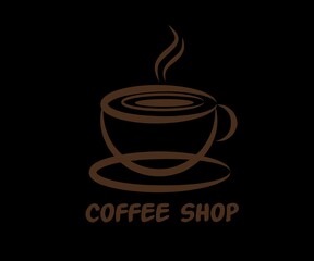 Coffee shop logo. Coffee shop icon.coffee shop vector design.