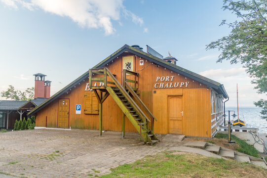 Chalupy, Poland - July 21, 2021: Chalupy harbour.