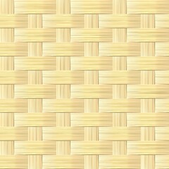 Straw weave background. Seamless pattern.
