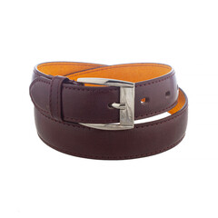 brown leather belt