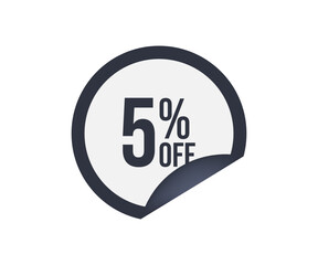 5% off banner design - coupon design