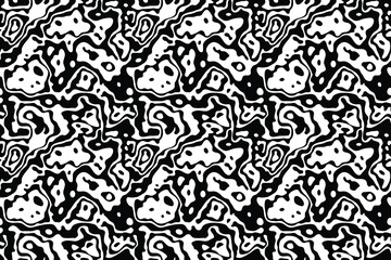 Spotted Seamless Pattern, Chaotic Liquid Background Texture For Fabric, Interior Design, Wrapping Paper